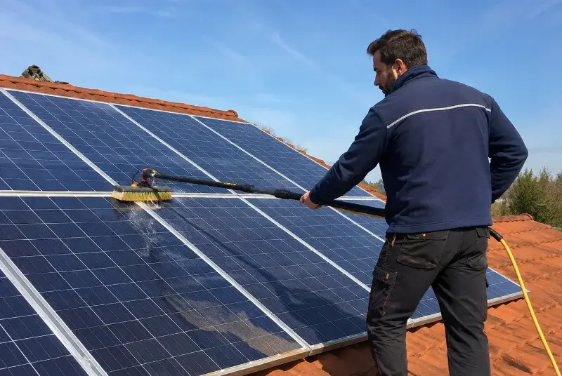 Nettoyage et entretien de panneaux solaires à Saint-Hippolyte-le-Graveyron